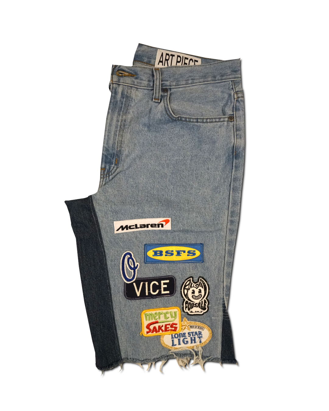 1OF1 Patch Work Jean Short 033