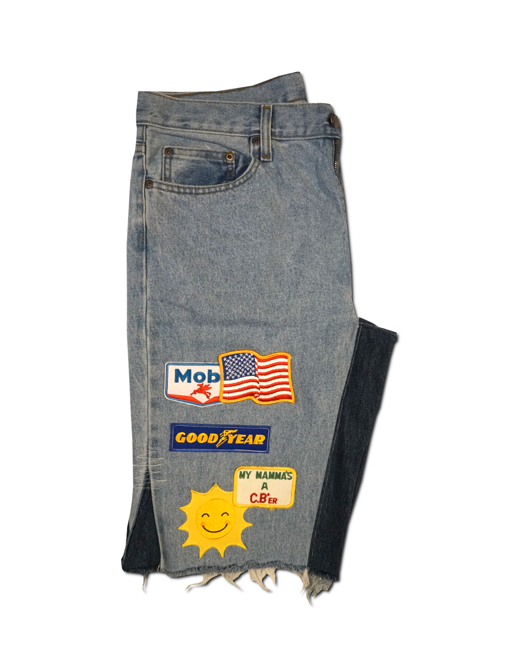 1OF1 Patch Work Jean Short 033