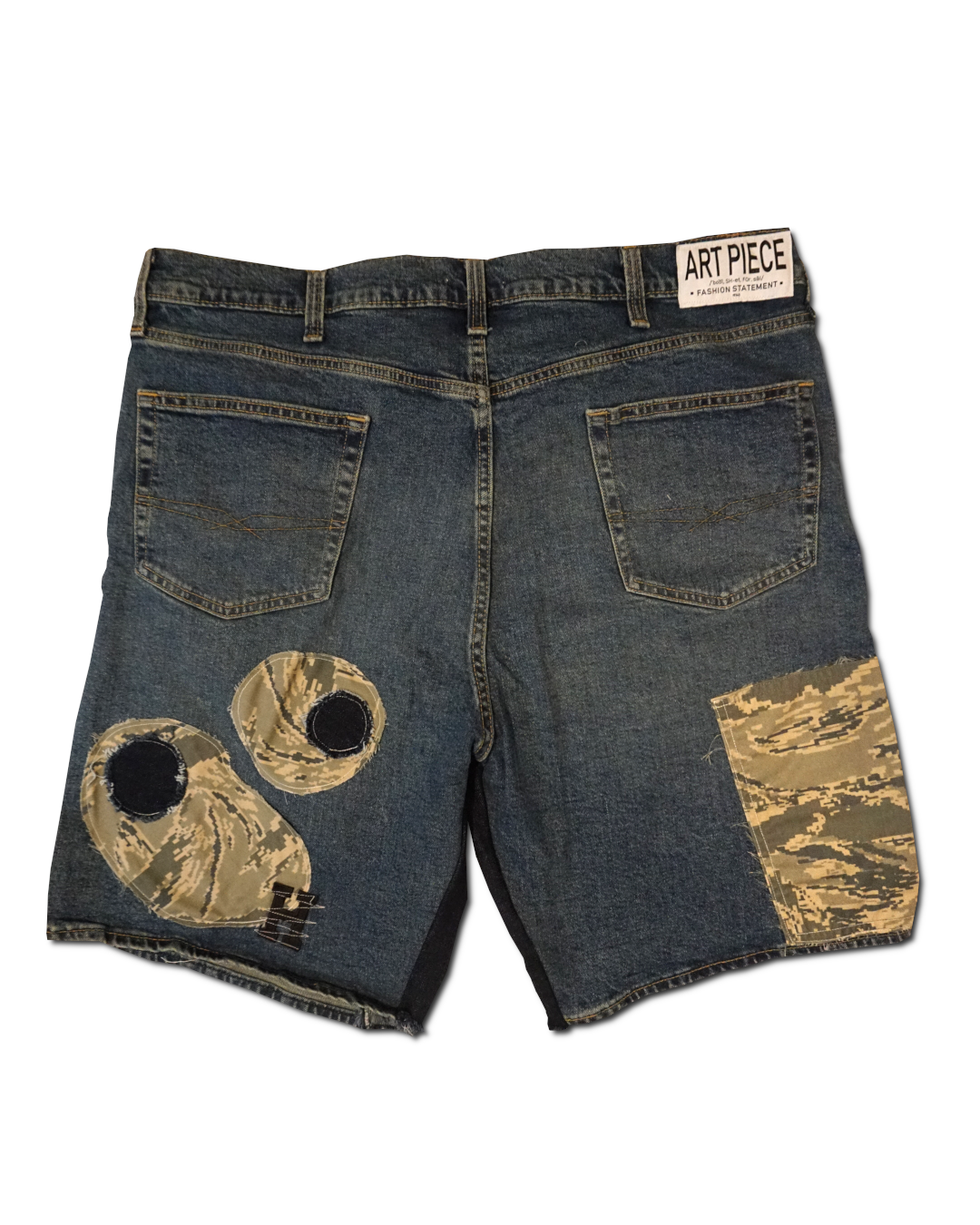 1OF1 Patch Work Classic Jean Short 030