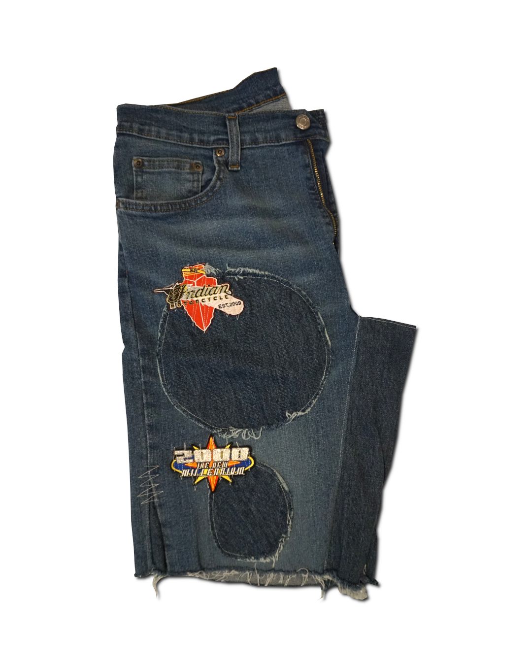 1OF1 Patch Work Jean Short 034