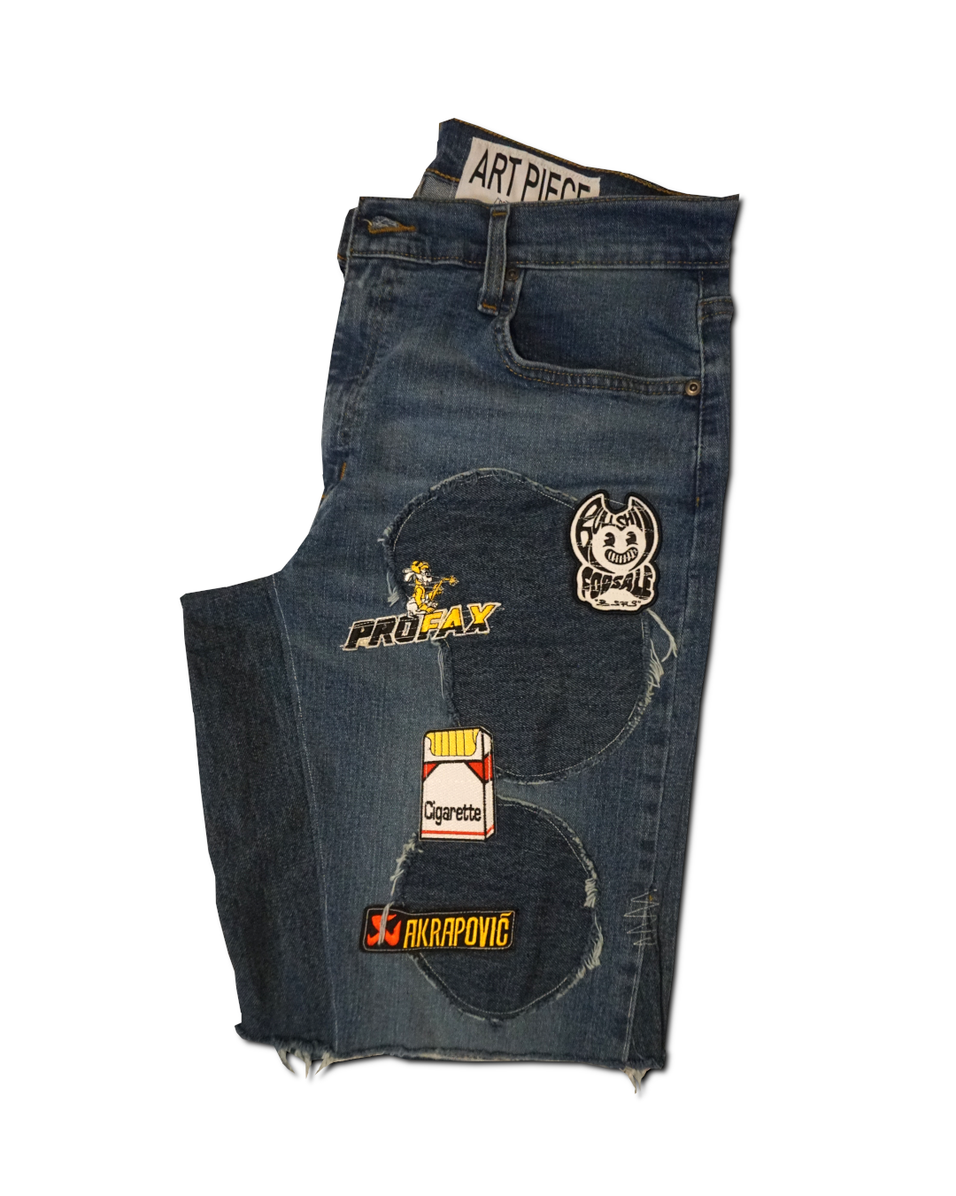 1OF1 Patch Work Jean Short 034