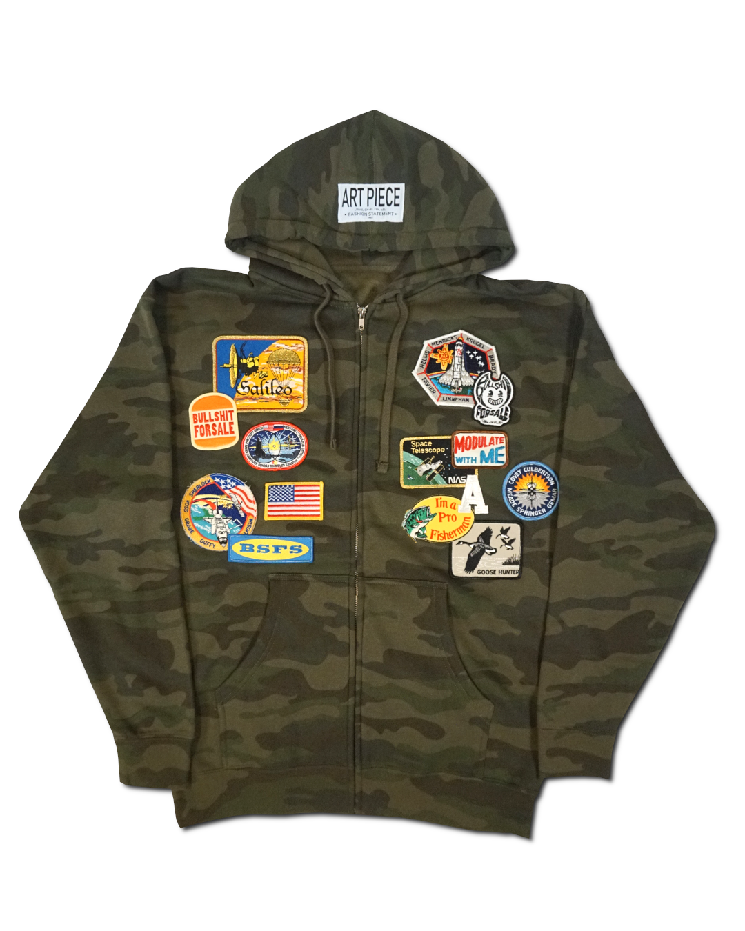 1OF1 Patch Work Camo Hoodie 003