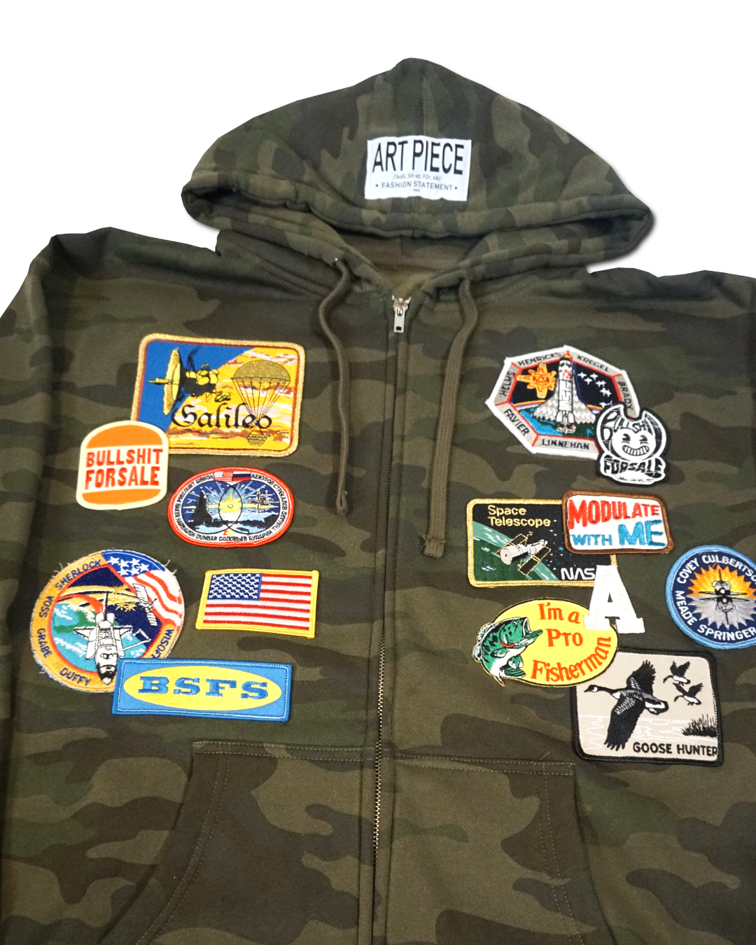 1OF1 Patch Work Camo Hoodie 003