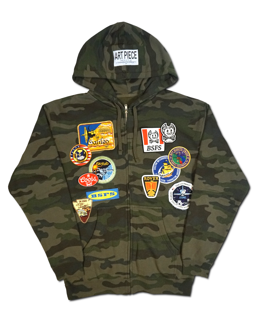 1OF1 Patch Work Camo Hoodie 002