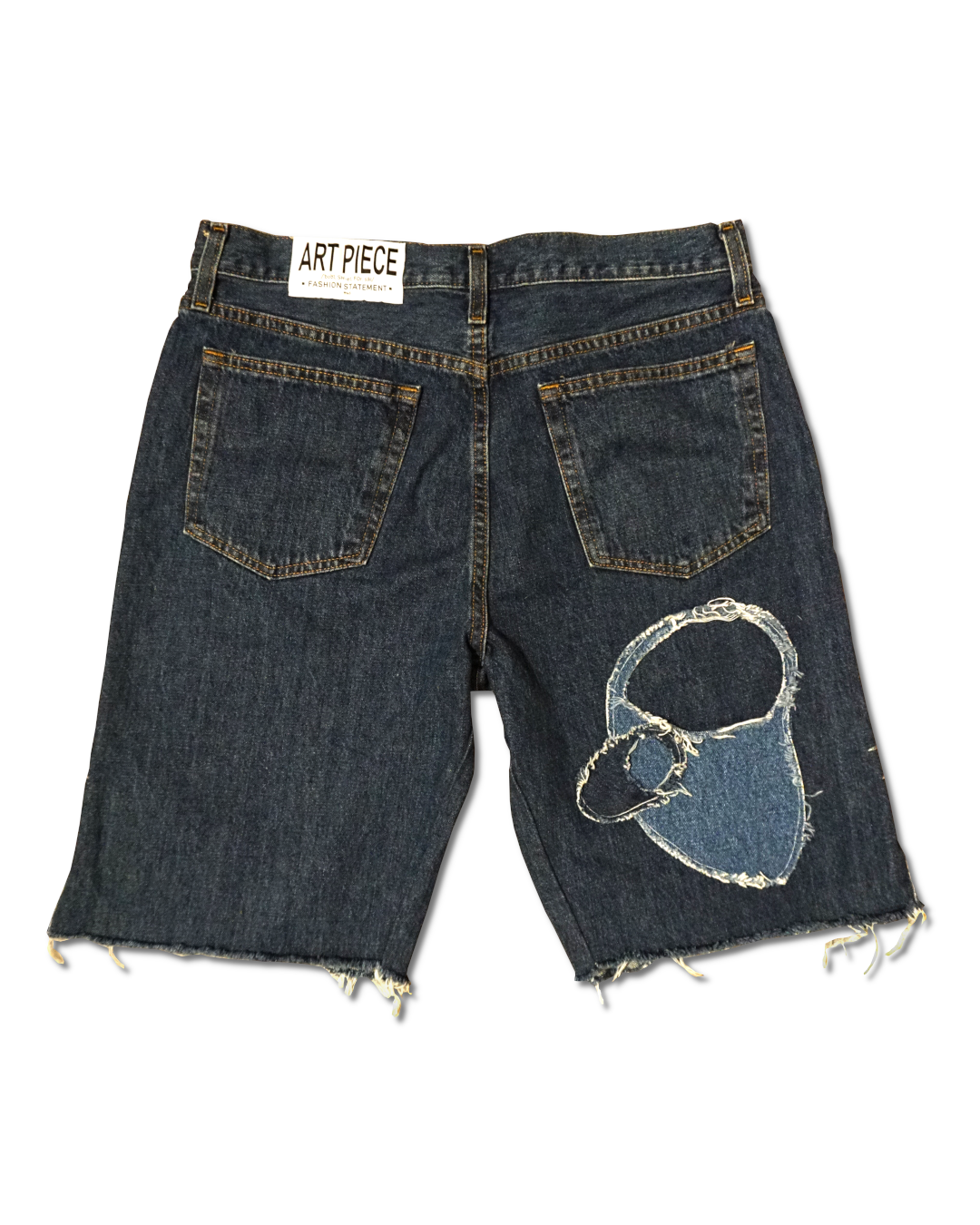 1OF1 Patch Work Jean Short 006