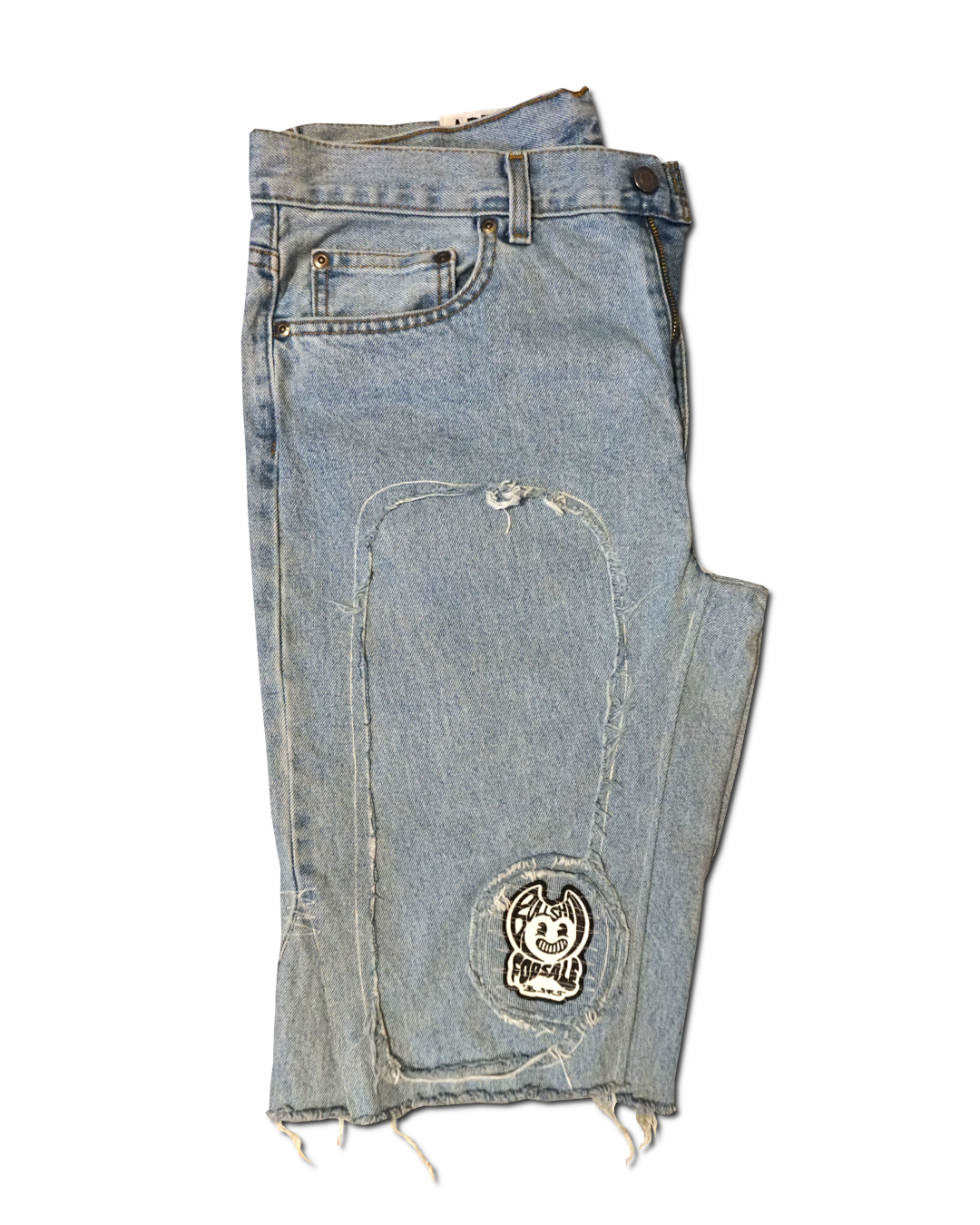 1OF1 Patch Work Jean Short 002