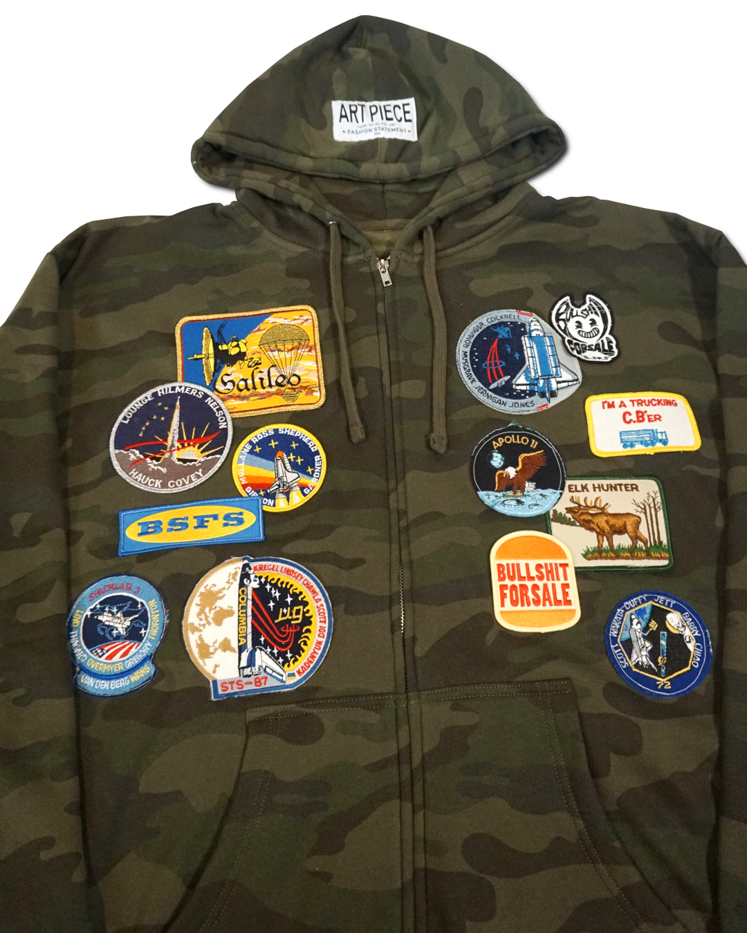 1OF1 Patch Work Camo Hoodie 004