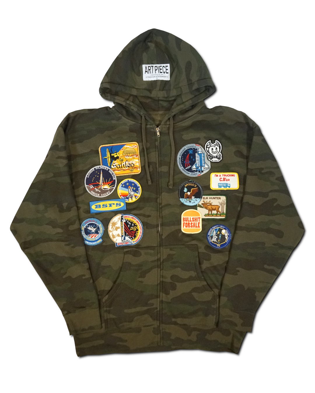 1OF1 Patch Work Camo Hoodie 004