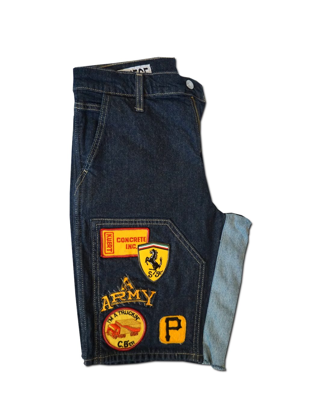 1OF1 Patch Work Utility Jean Short 023