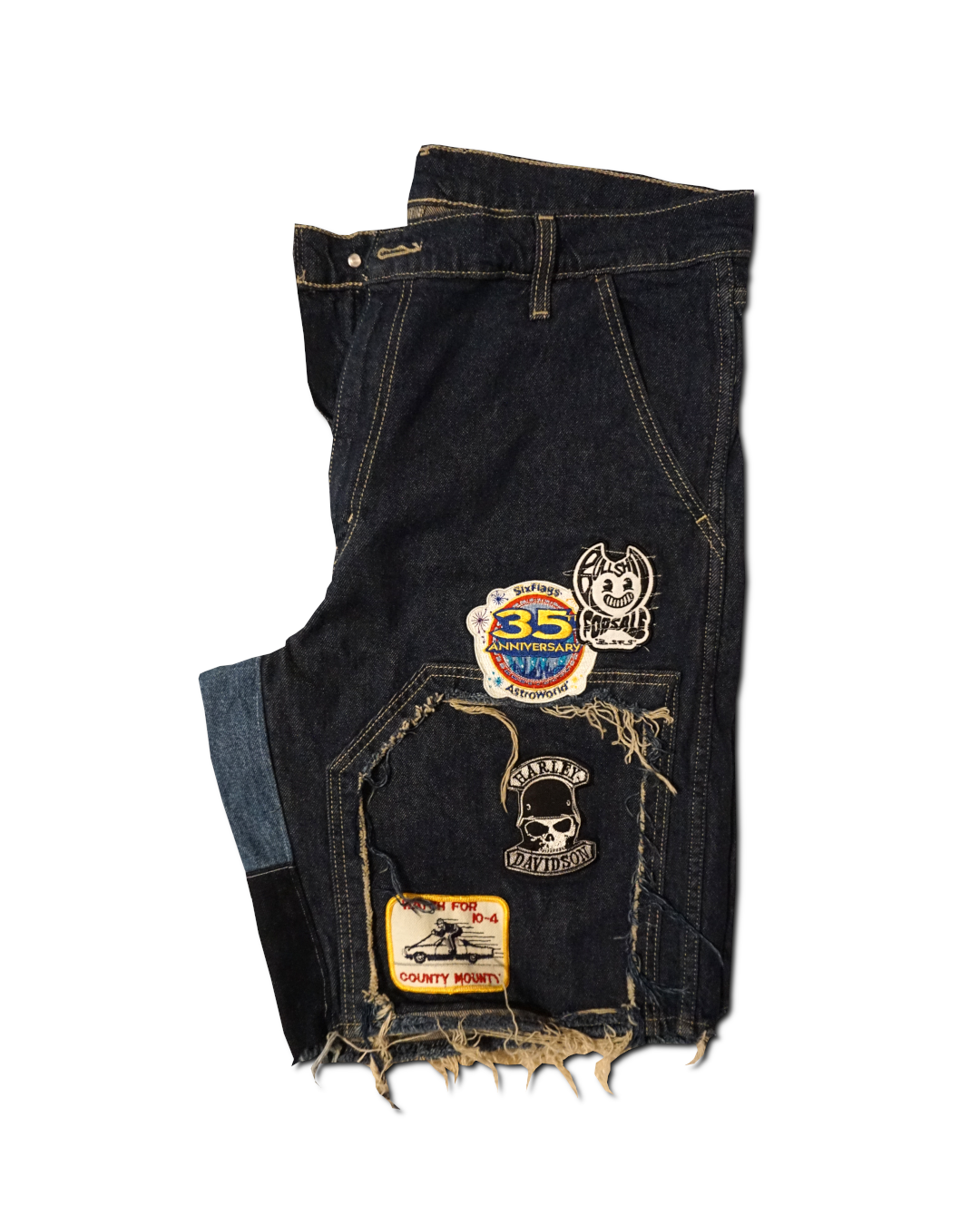 1OF1 Patch Work Utility Jean Short 021