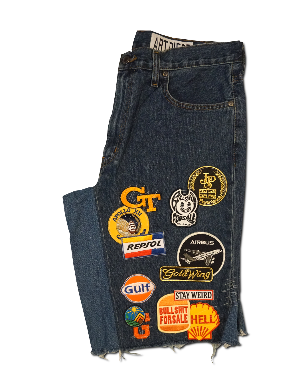1OF1 Patch Work Jean Short 037