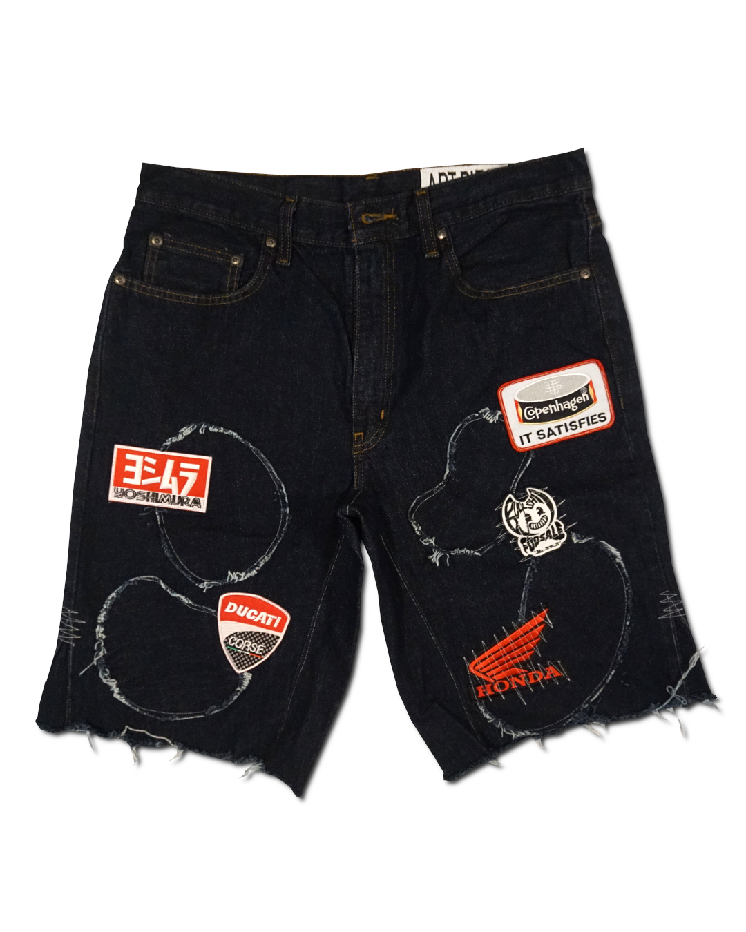 1OF1 Patch Work Jean Short 031