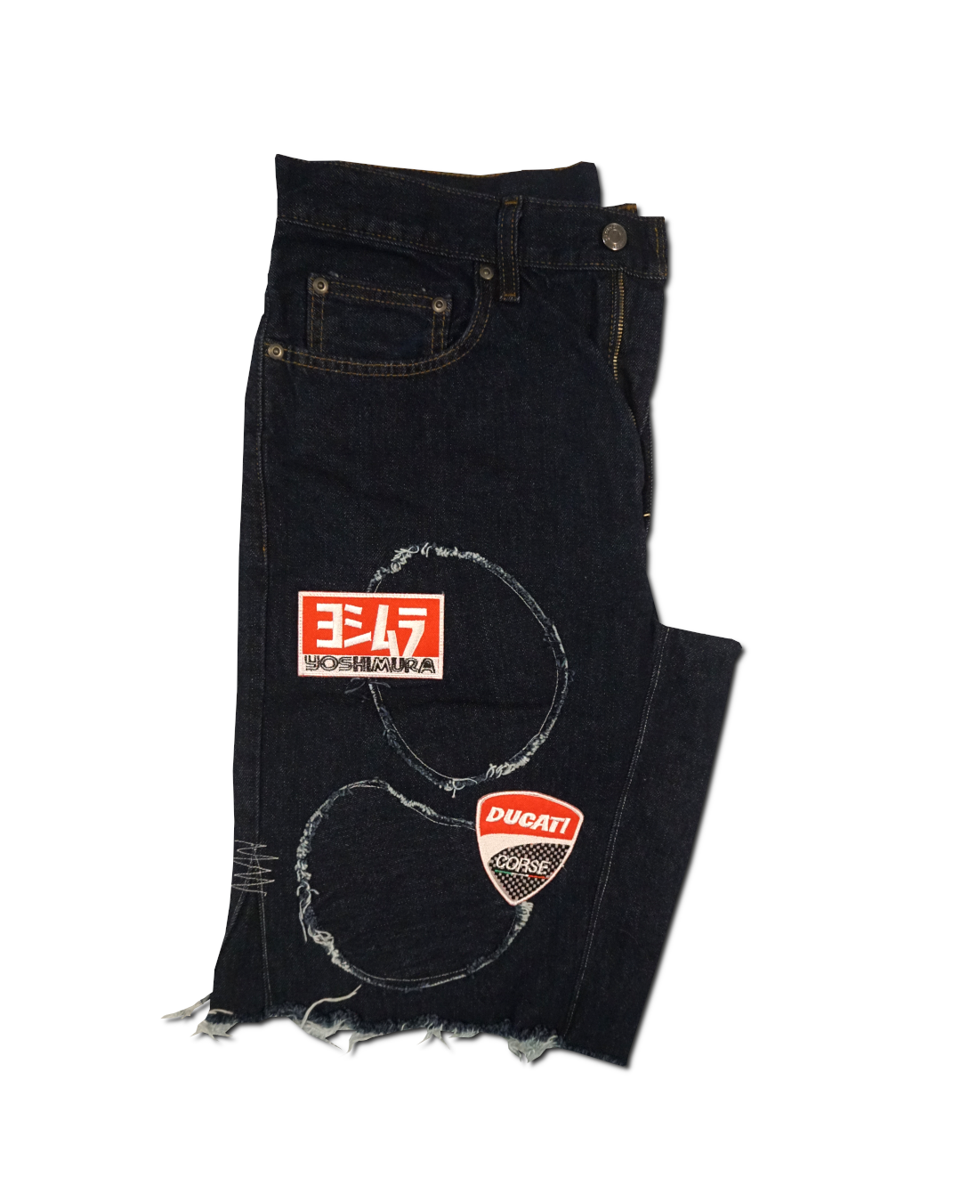 1OF1 Patch Work Jean Short 031