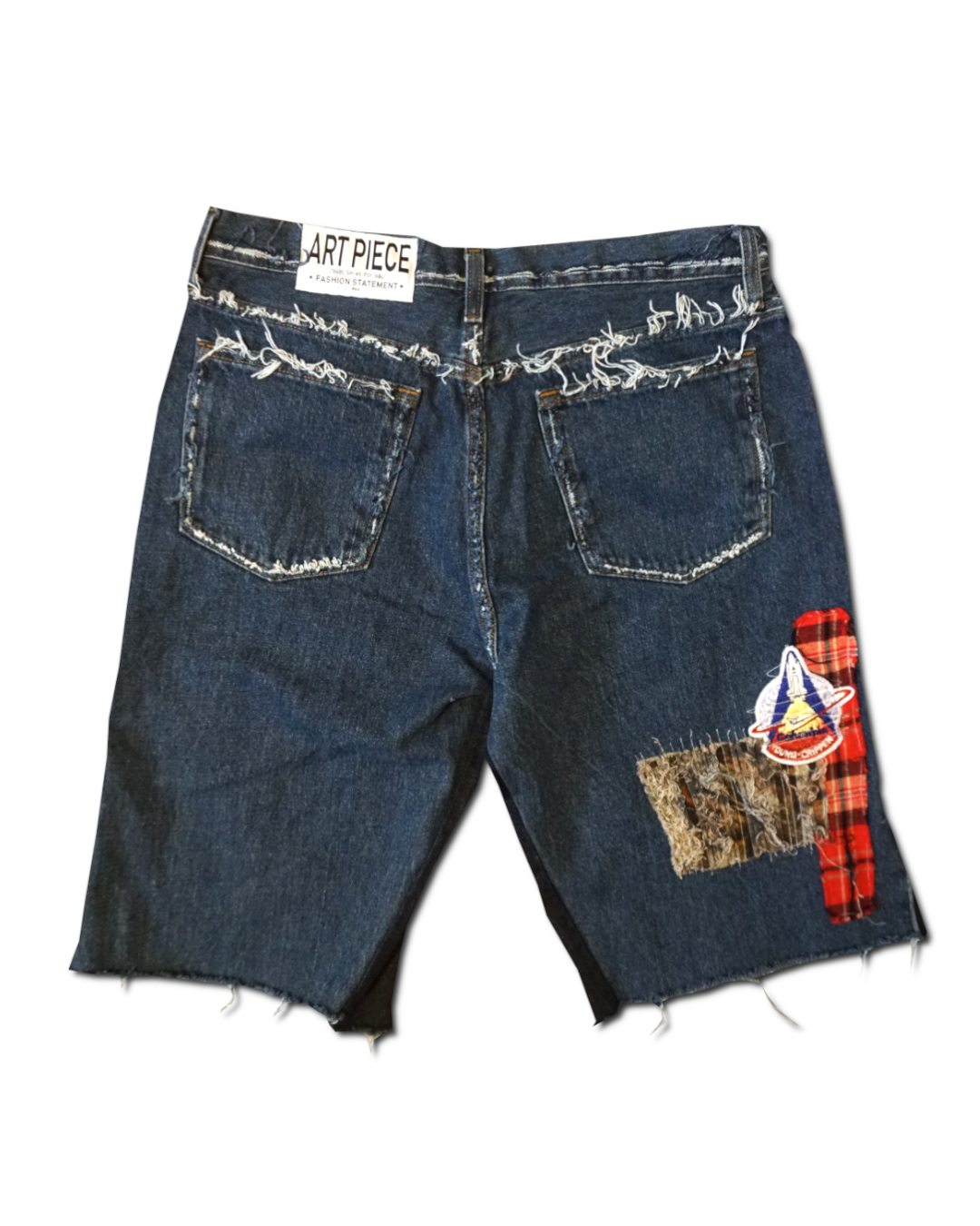 1OF1 Patch Work Jean Short 009