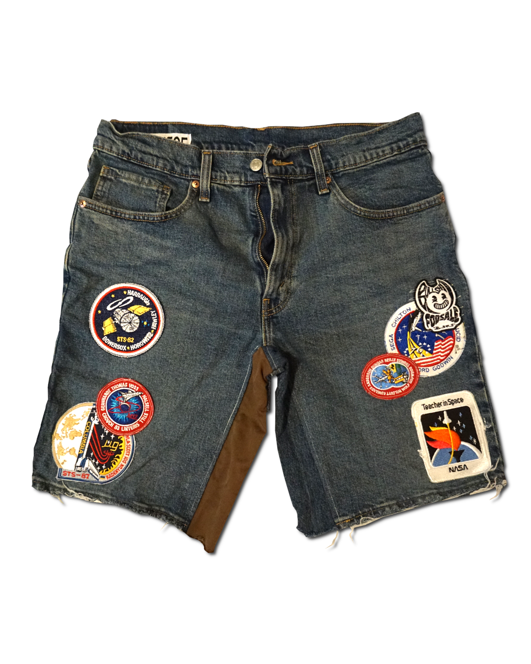 1OF1 Patch Work Classic Jean Short 019