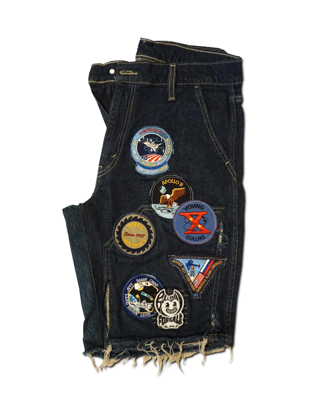 1OF1 Patch Work Utility Jean Short 020