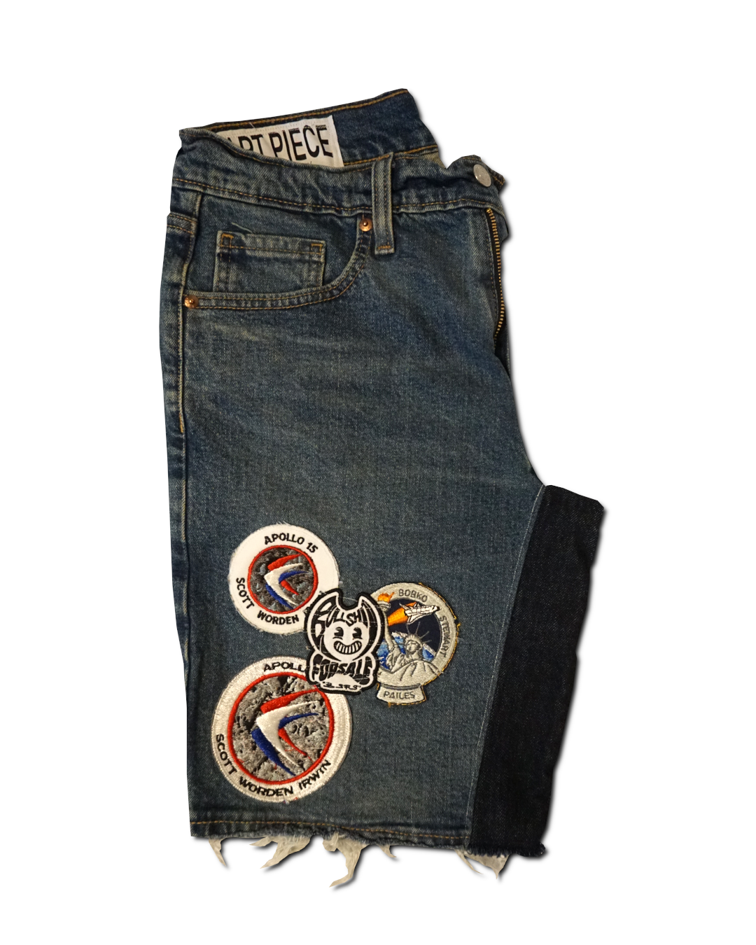 1OF1 Patch Work Classic Jean Short 018