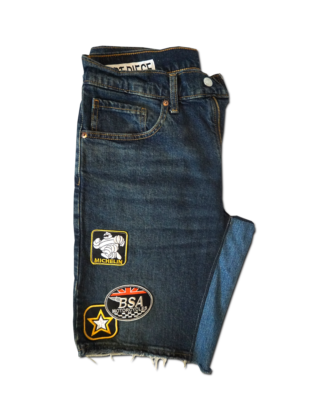1OF1 Patch Work Classic Jean Short 029