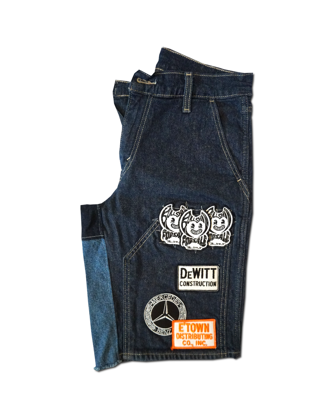 1OF1 Patch Work Utility Jean Short 028