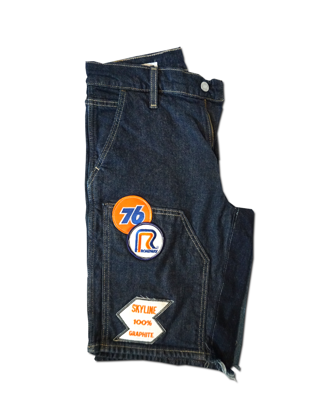1OF1 Patch Work Utility Jean Short 028