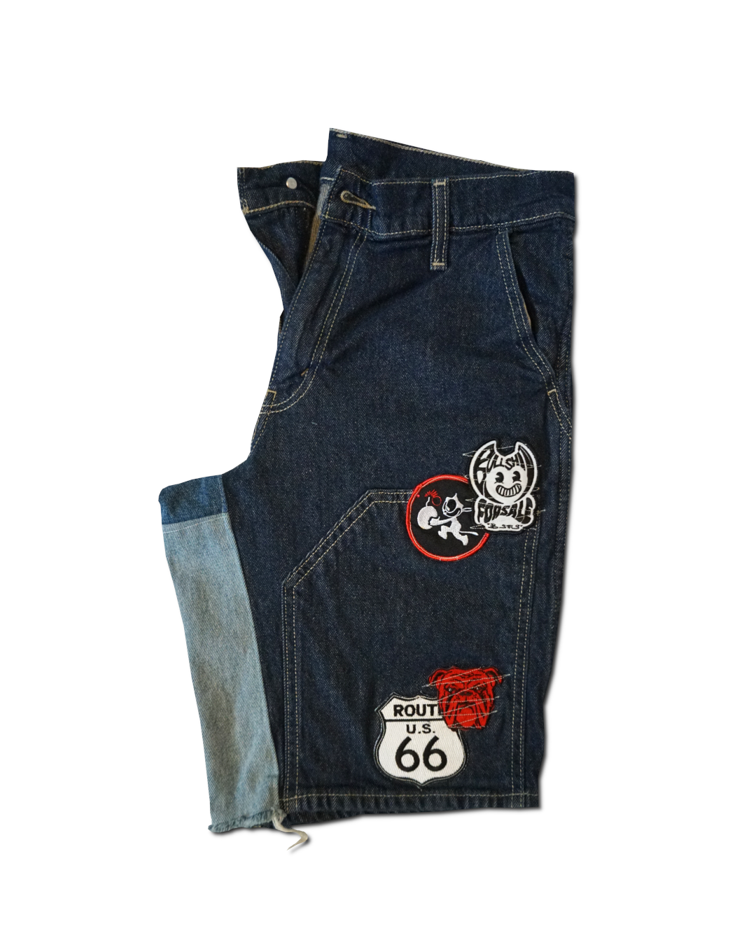 1OF1 Patch Work Utility Jean Short 026