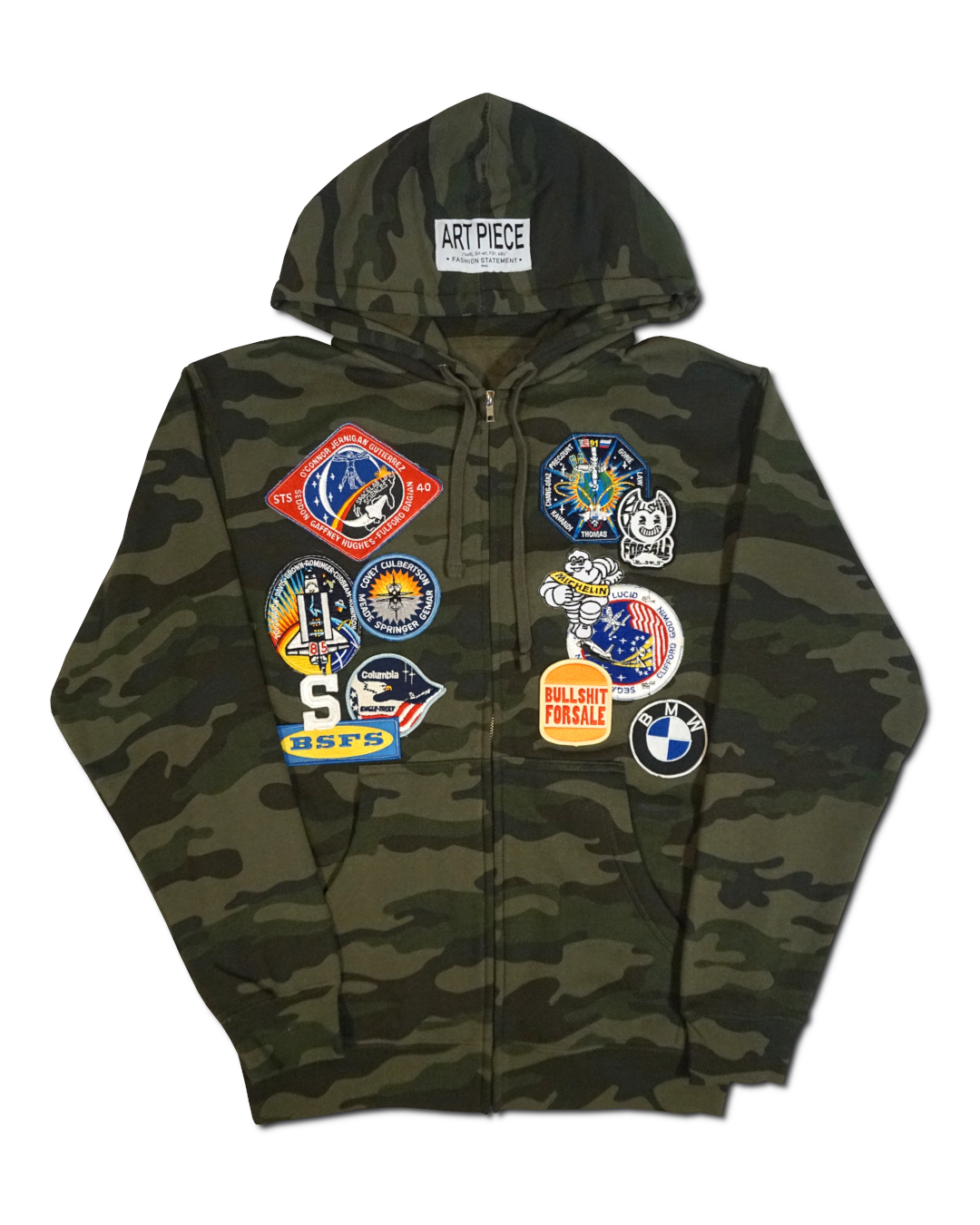 1OF1 Patch Work Camo Hoodie 001