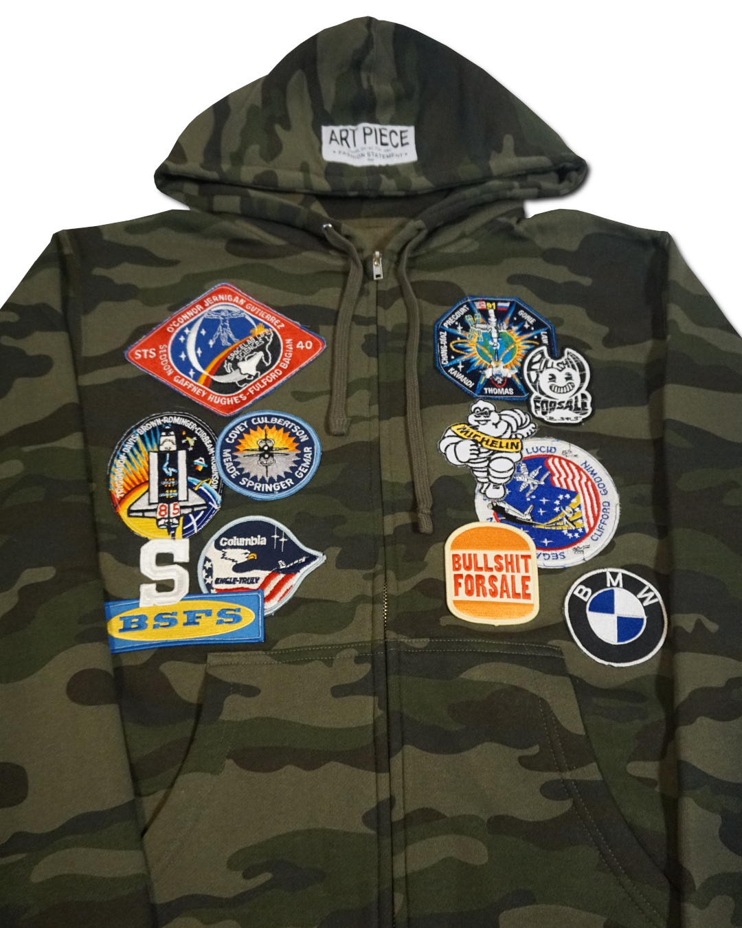 1OF1 Patch Work Camo Hoodie 001