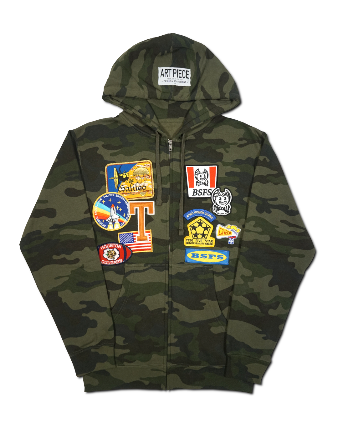 1OF1 Patch Work Camo Hoodie 005