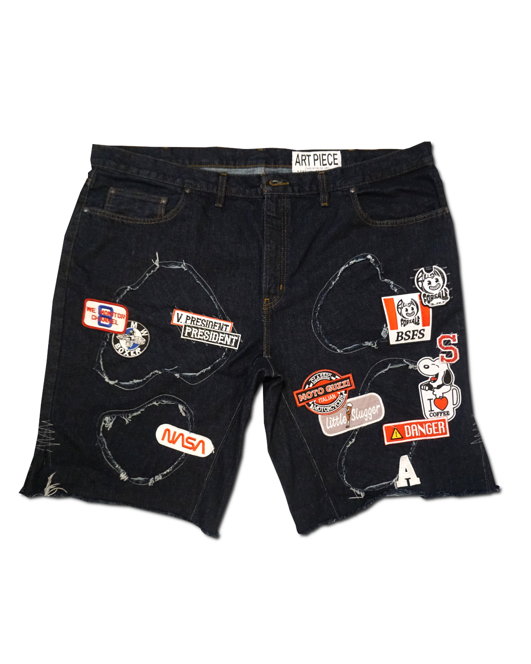 1OF1 Patch Work Jean Short 032