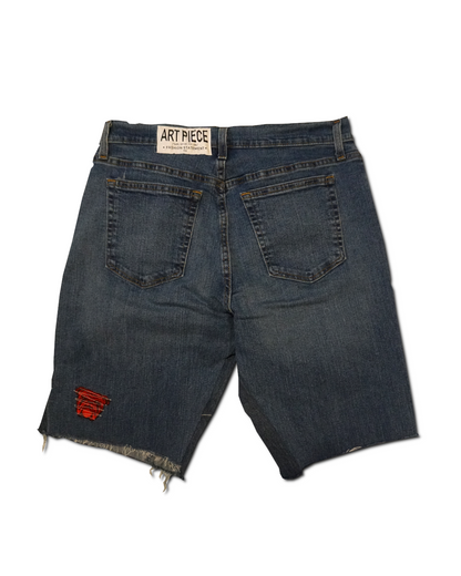 1OF1 Patch Work Jean Short 034