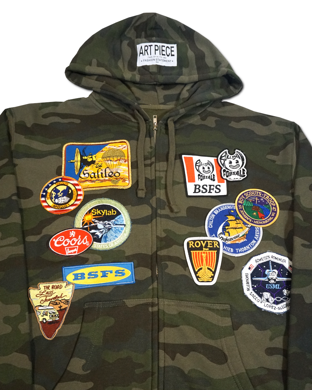 1OF1 Patch Work Camo Hoodie 002