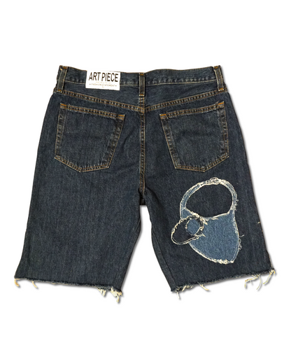 1OF1 Patch Work Jean Short 006