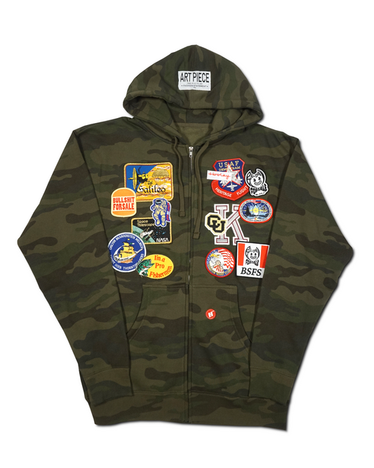 1OF1 Patch Work Camo Hoodie 007