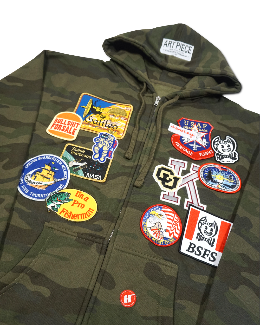 1OF1 Patch Work Camo Hoodie 007