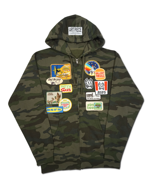 1OF1 Patch Work Camo Hoodie 006