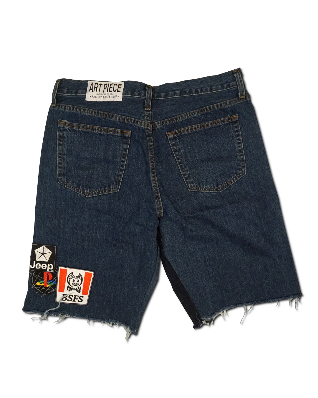 1OF1 Patch Work Jean Short 035