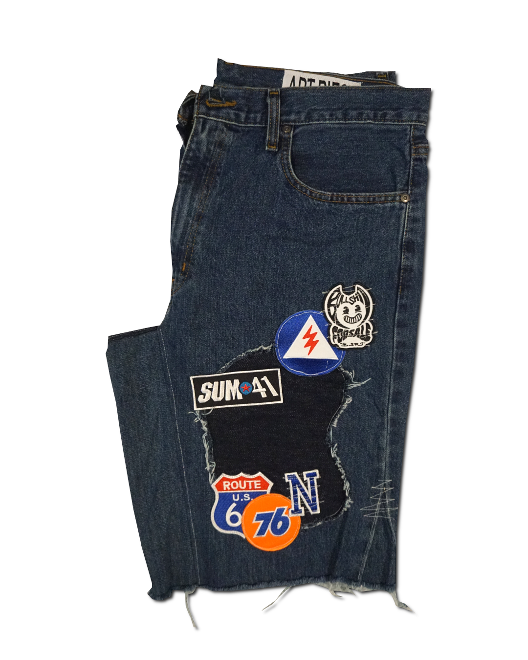 1OF1 Patch Work Jean Short 035