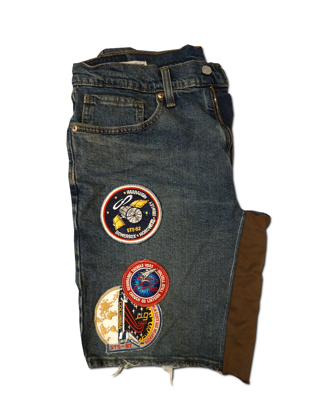 1OF1 Patch Work Classic Jean Short 019