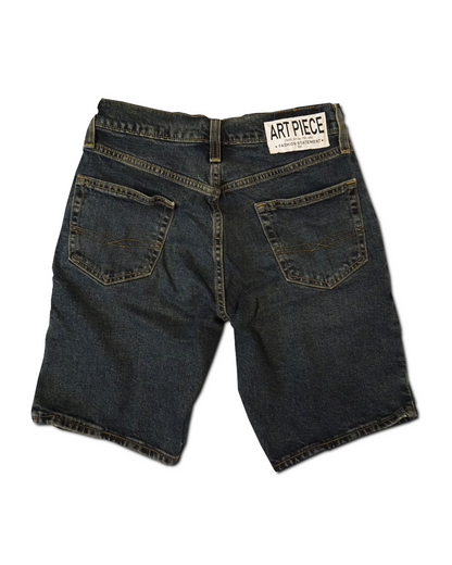 1OF1 Patch Work Classic Jean Short 017