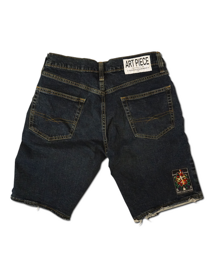 1OF1 Patch Work Classic Jean Short 016