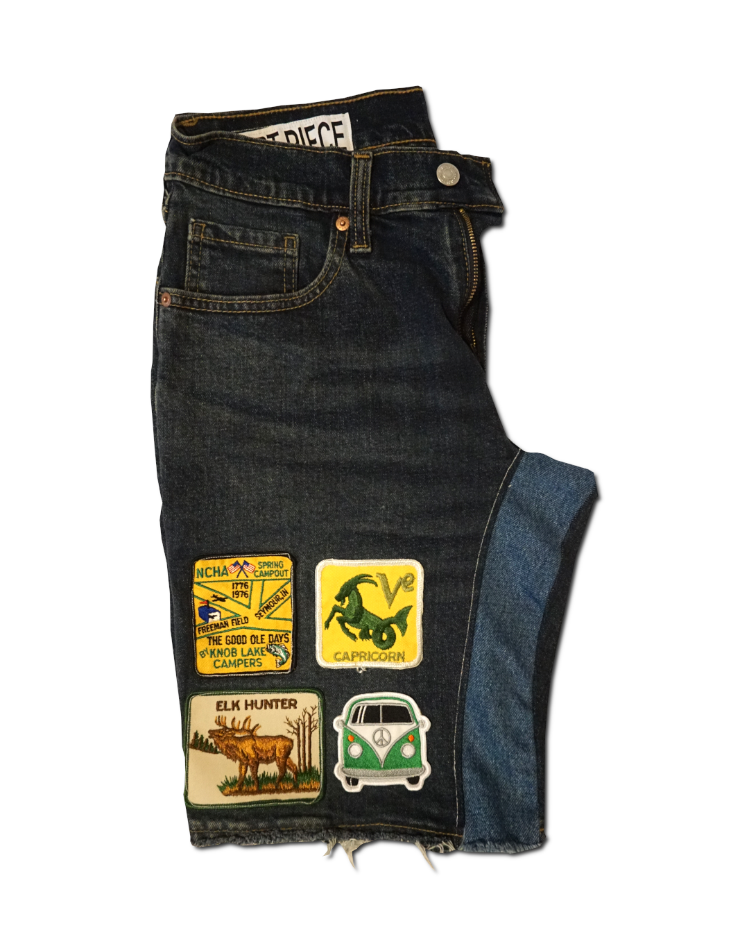1OF1 Patch Work Classic Jean Short 016