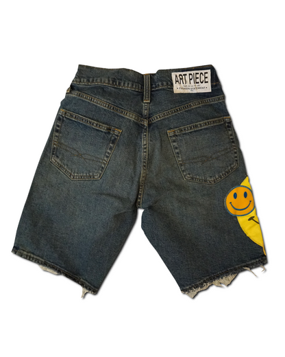 1OF1 Patch Work Classic Jean Short 015