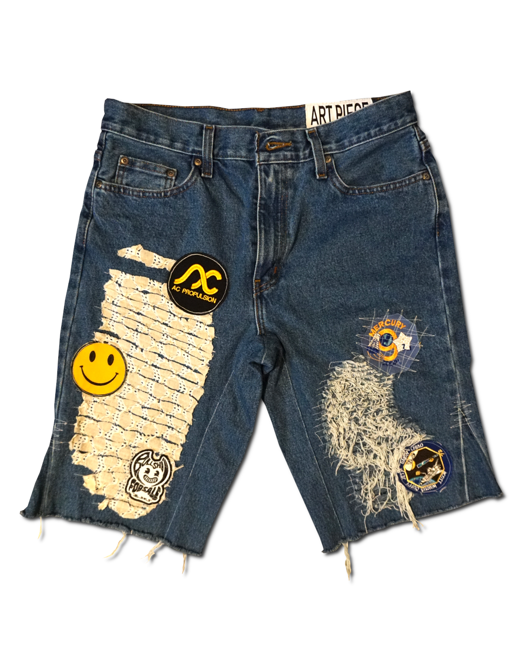 1OF1 Patch Work Jean Short 005