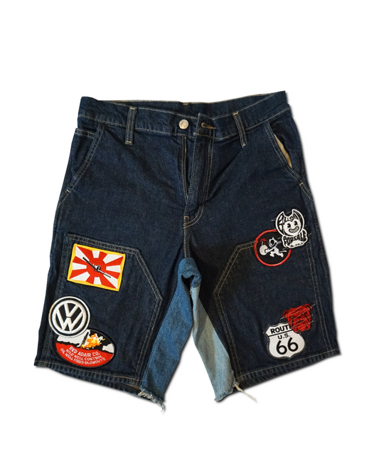 1OF1 Patch Work Utility Jean Short 026