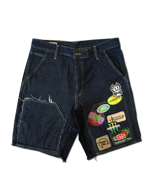 1OF1 Patch Work Utility Jean Short 025
