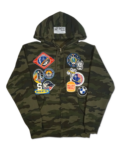 1OF1 Patch Work Camo Hoodie 001