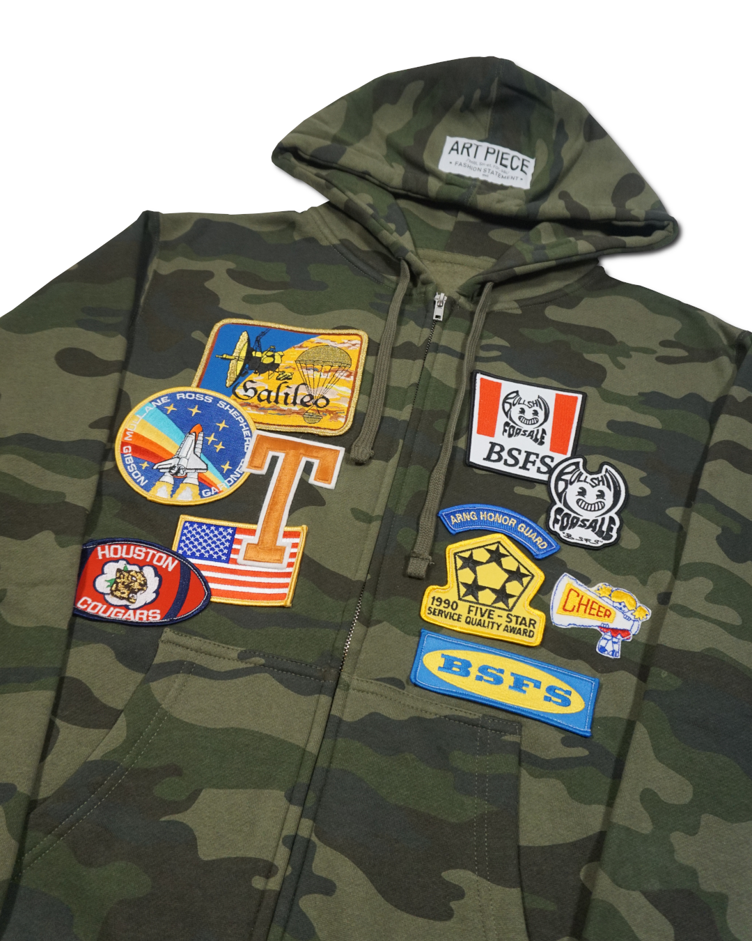 1OF1 Patch Work Camo Hoodie 005