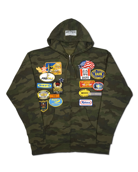 1OF1 Patch Work Camo Hoodie 008